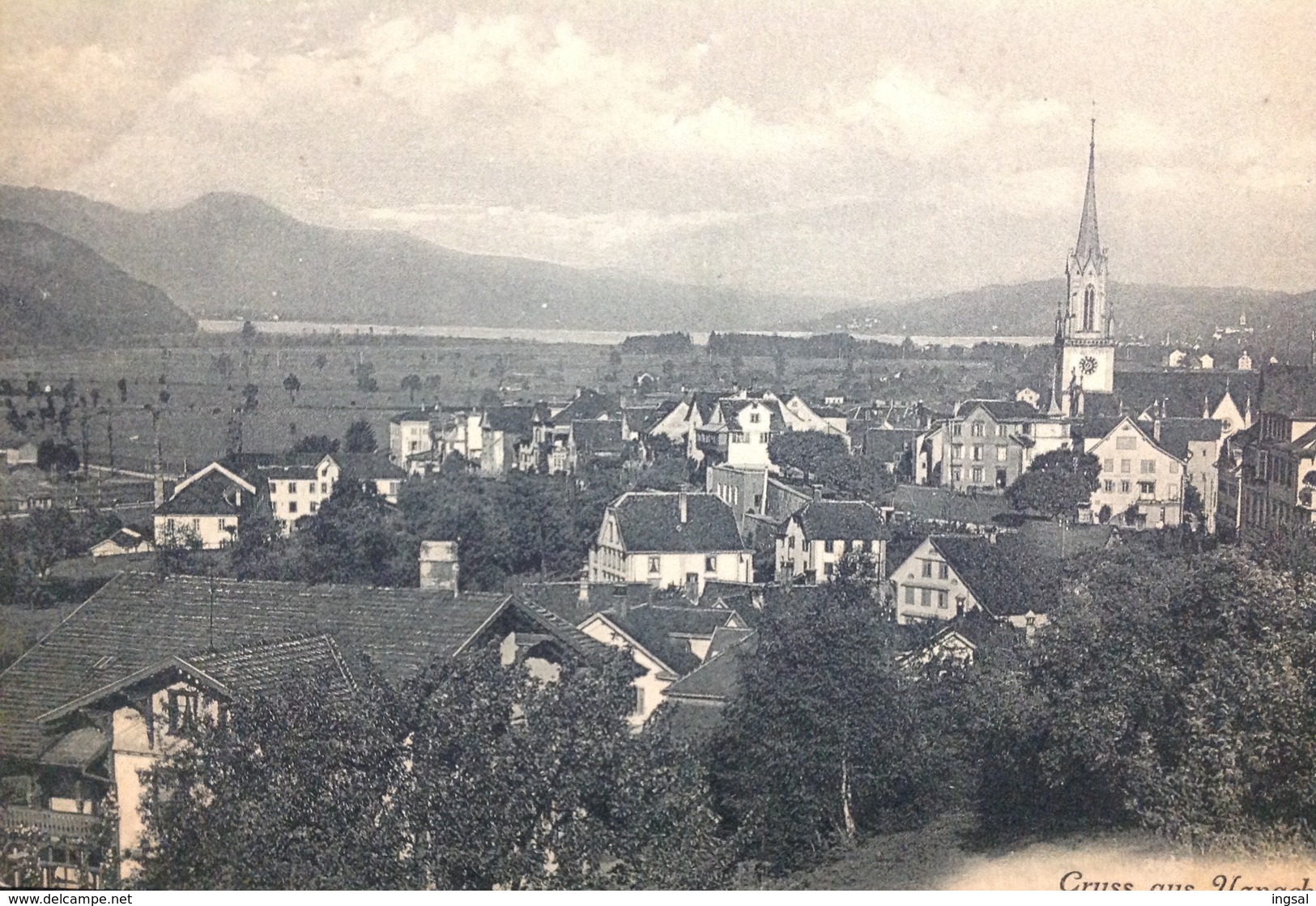 Switzerland.....UZNACH......" Gruss Aus UZNACH " Panorama......ca. 1910/20? - Uznach