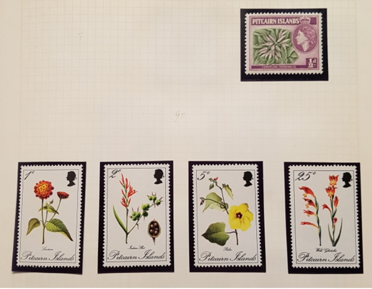 Pitcairn  : 5 Timbres - Zegels - Stamps D'avant (before) 1980 - Pitcairn