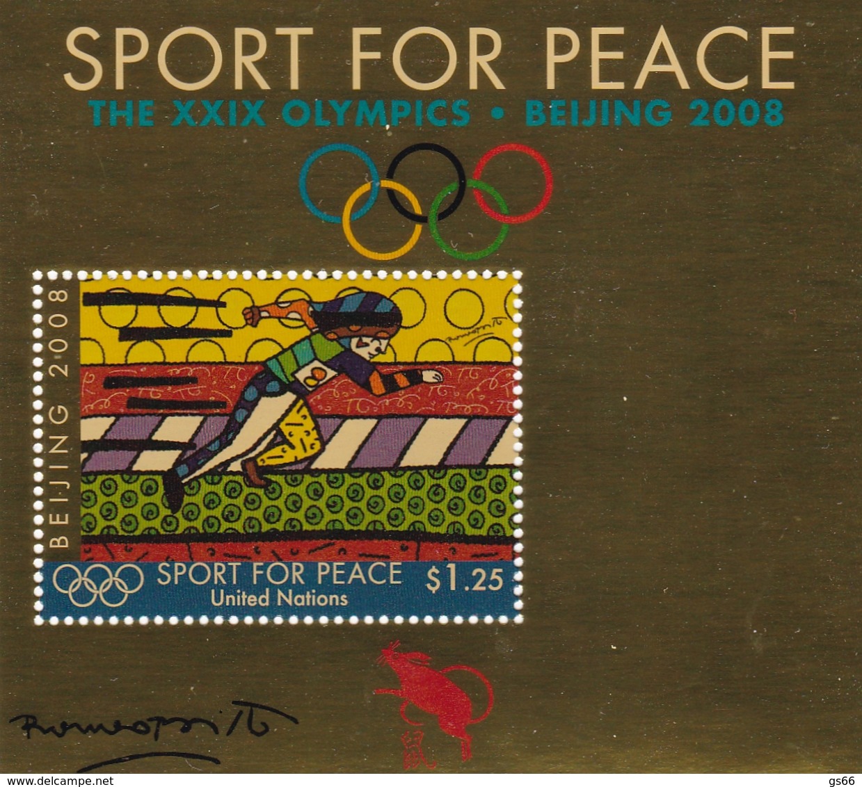 UNO-New York, 2008, 1101 Block 28, MNH **, Sport Für Frieden: Olympische Sommerspiele, Peking. - Ungebraucht