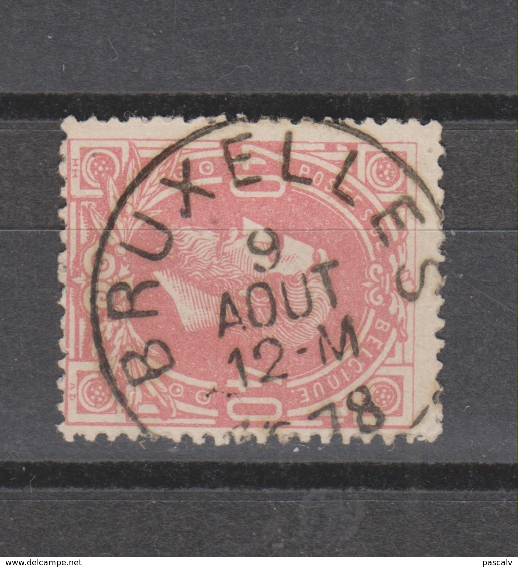 COB 34 Oblitération Centrale Simple Cercle BRUXELLES Superbe - 1869-1883 Léopold II