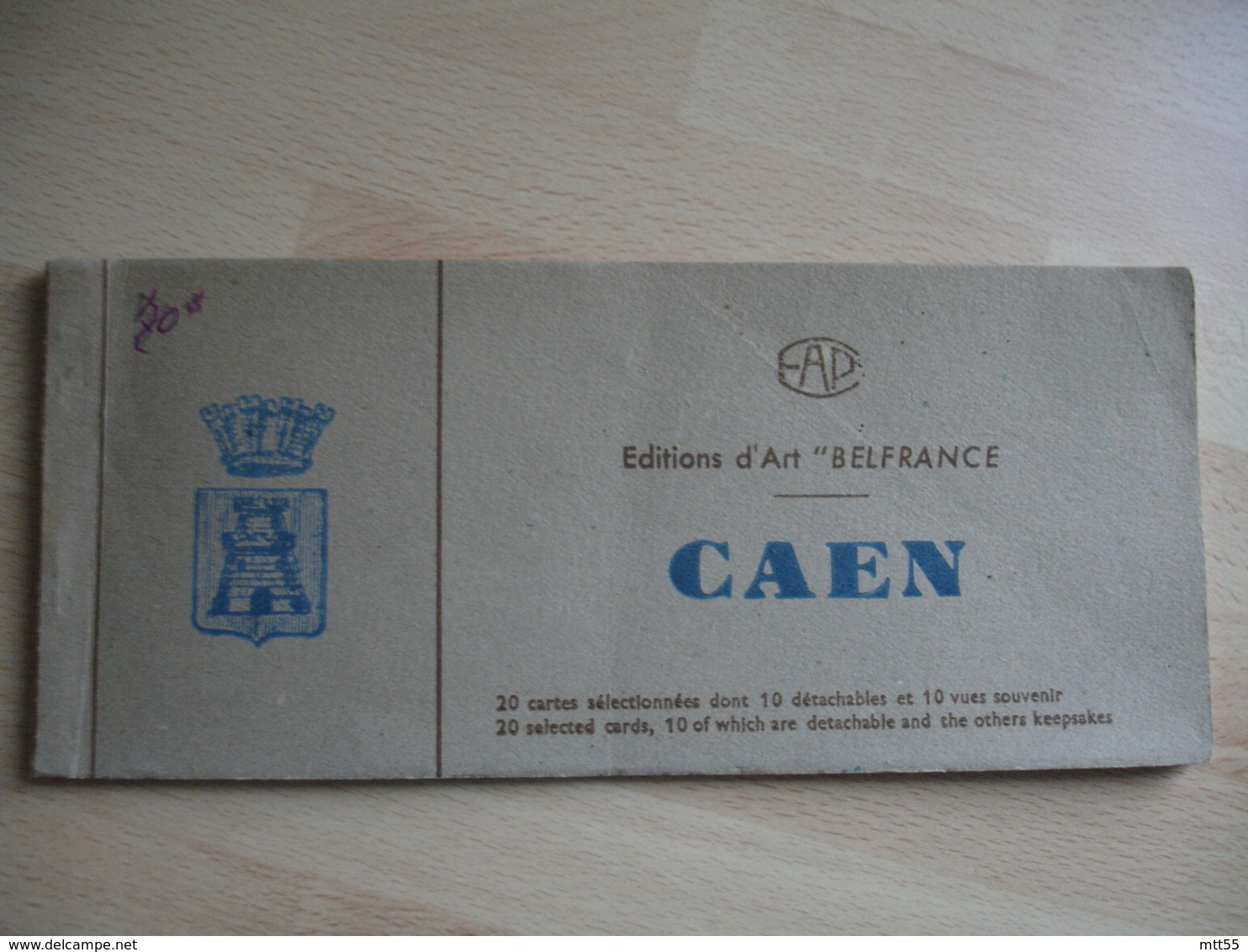 Caen Carnet 10 Cartes  10 Detachables 10 Vue Souvenir Caen Edi Belfrance - Caen