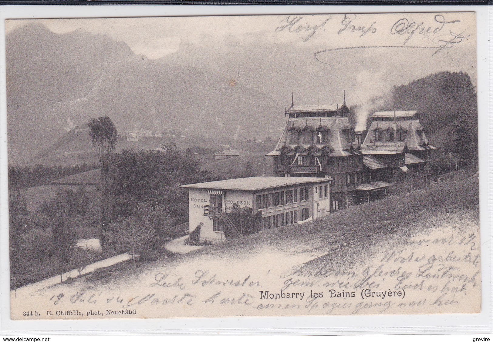 Le Pâquier.  Montbarry-les-Bains. Hôtel Du Moléson - Le Pâquier