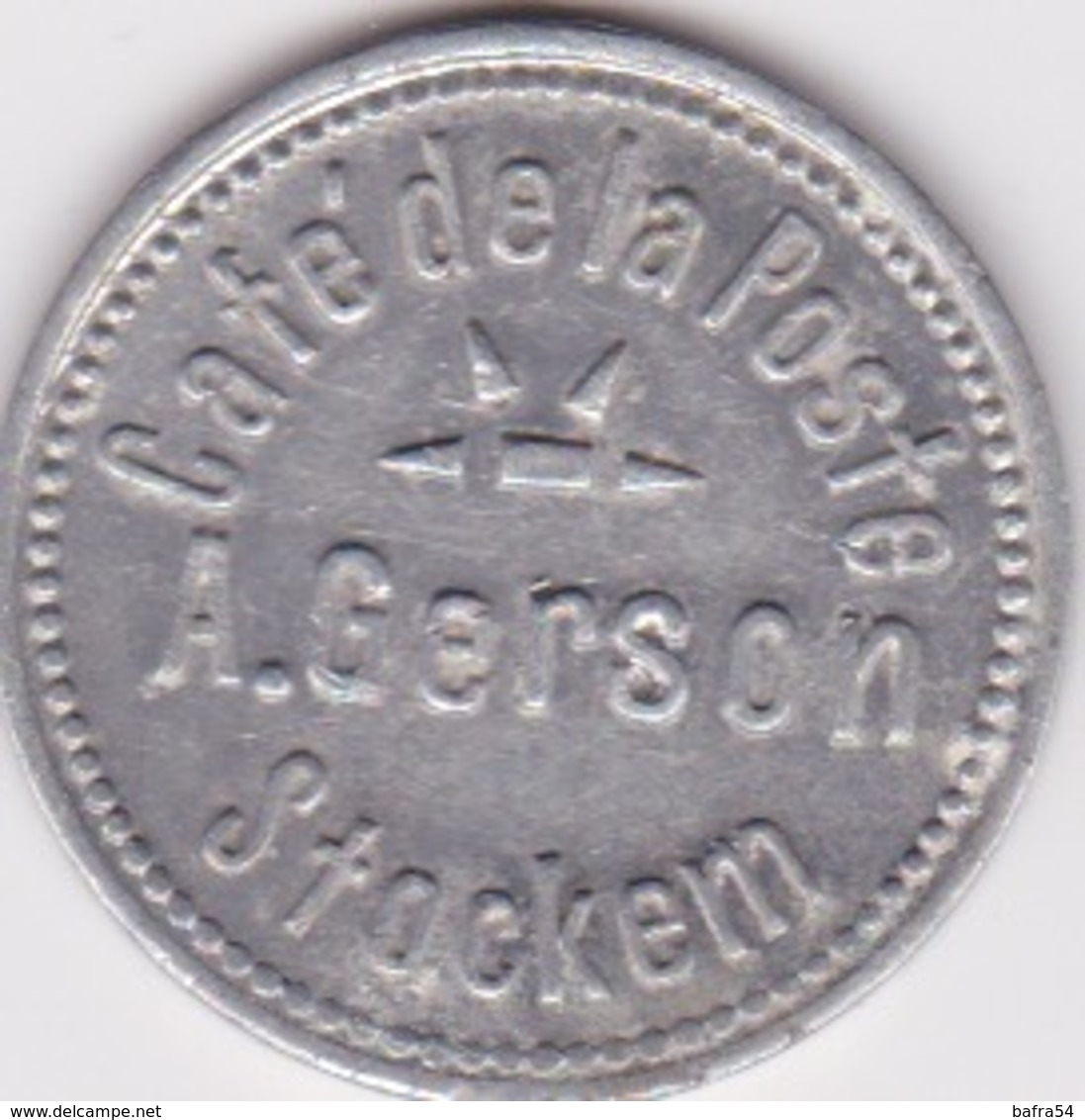 Token / Jeton - Café De La Poste - A.GERSON - STOCKEM ( Province De Luxembourg ) - Monedas / De Necesidad