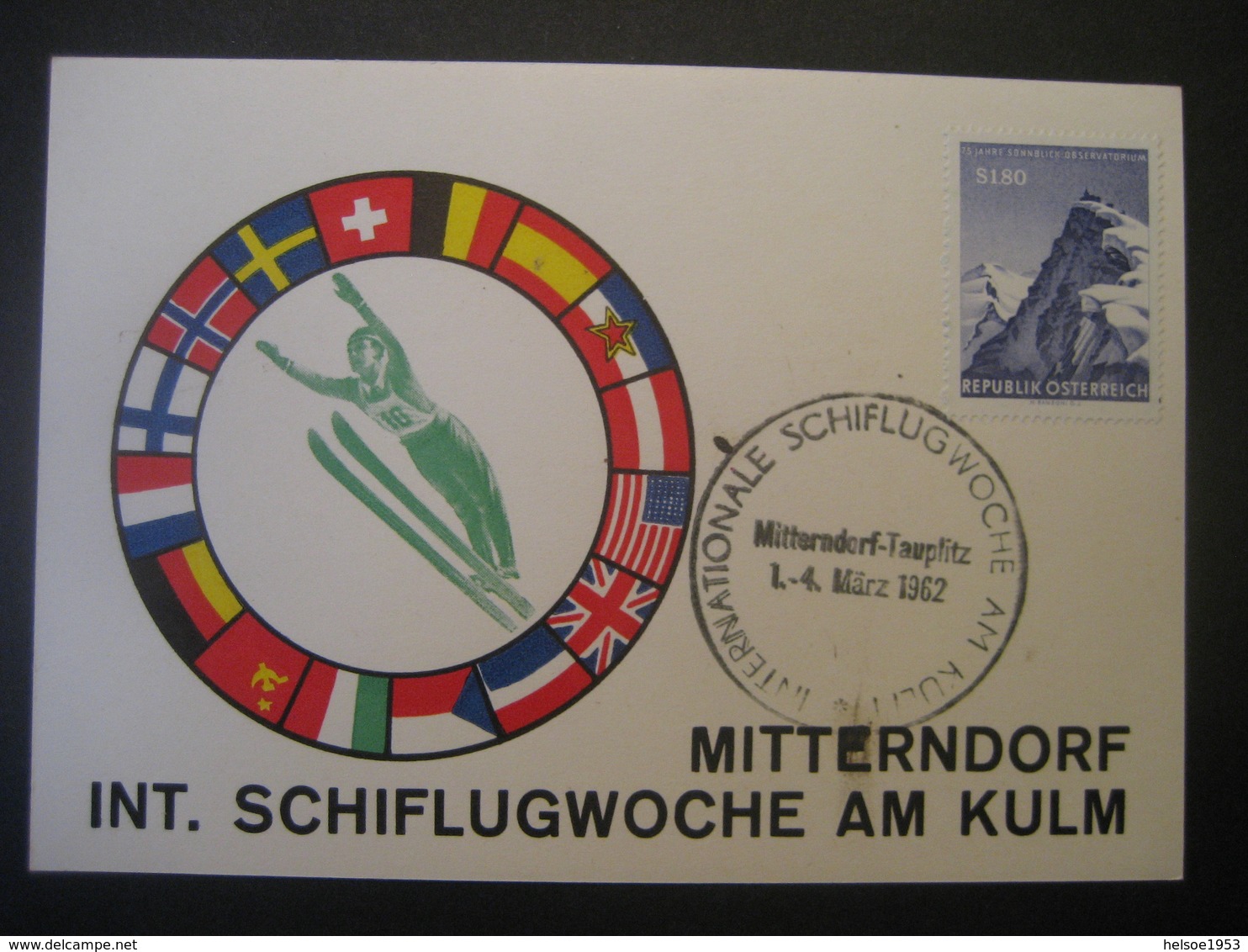 Österreich 1962- Internationale Schiflugwoche Am Kulm In Mitterndorf Tauplitz 1962 - Covers & Documents