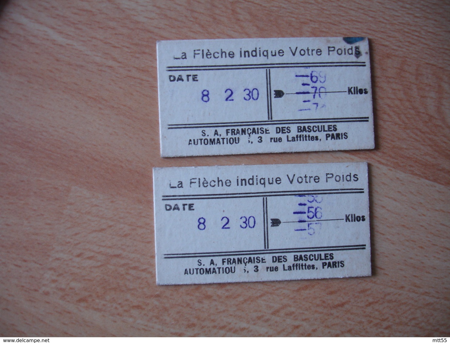 Lot 2  Ticket Pesage Balance Publicite  Bouteille Johnston Bordeaux Methode Champenoise - Pubblicitari