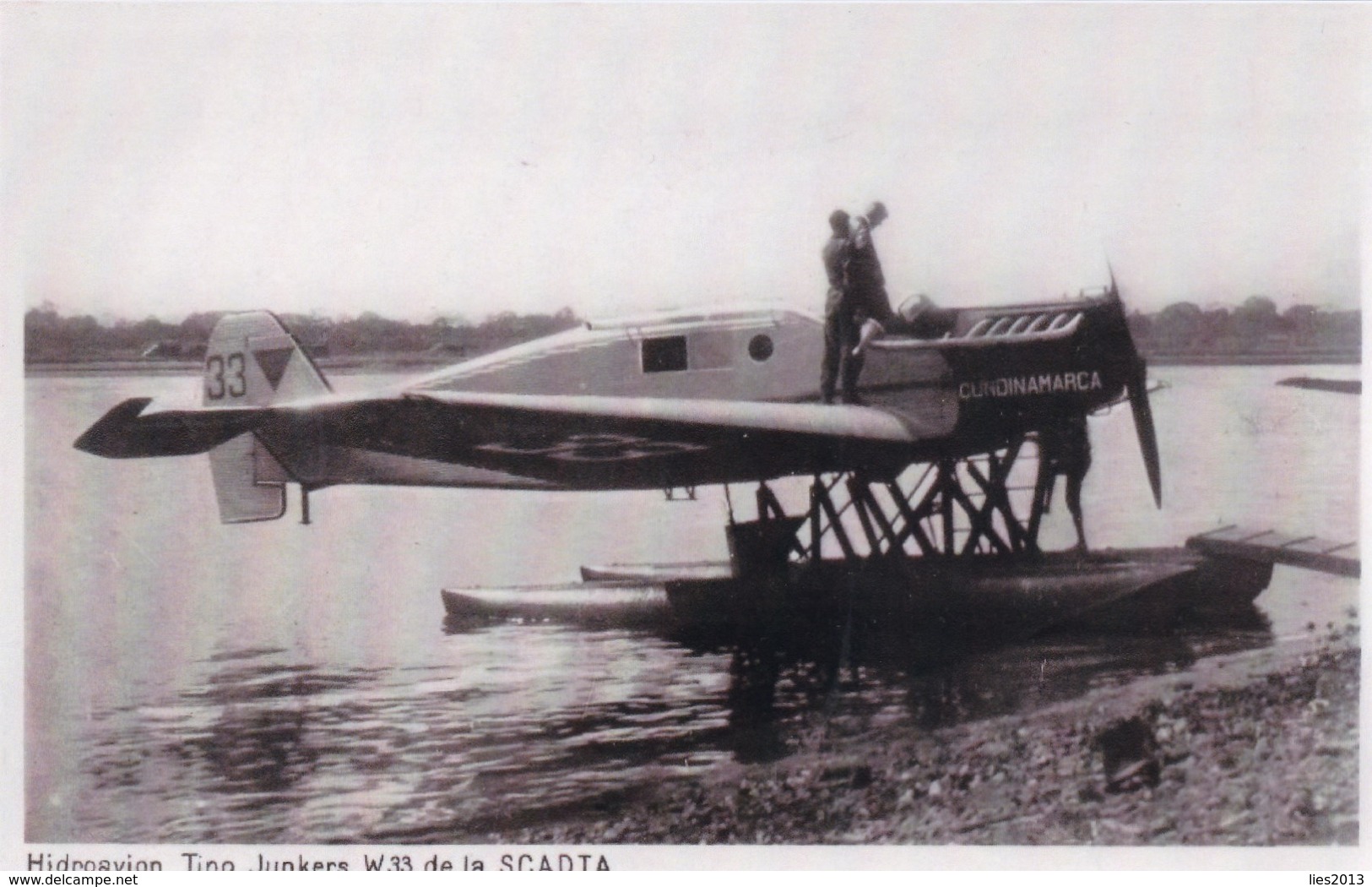 Colombia, Colombie,: RPCP : (Barranquilla), Hidroavion Tipo Dornier Mercurio De La SCADTA, Merkur, 2 Scans - Famous People