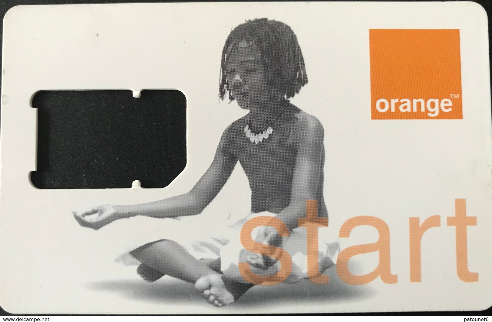 ANTILLES FRANCAISES  - France Caraïbe Mobiles -  Carte SIM Orange " Start "  -  Coque Vide (sans Puce) - Antillas (Francesas)