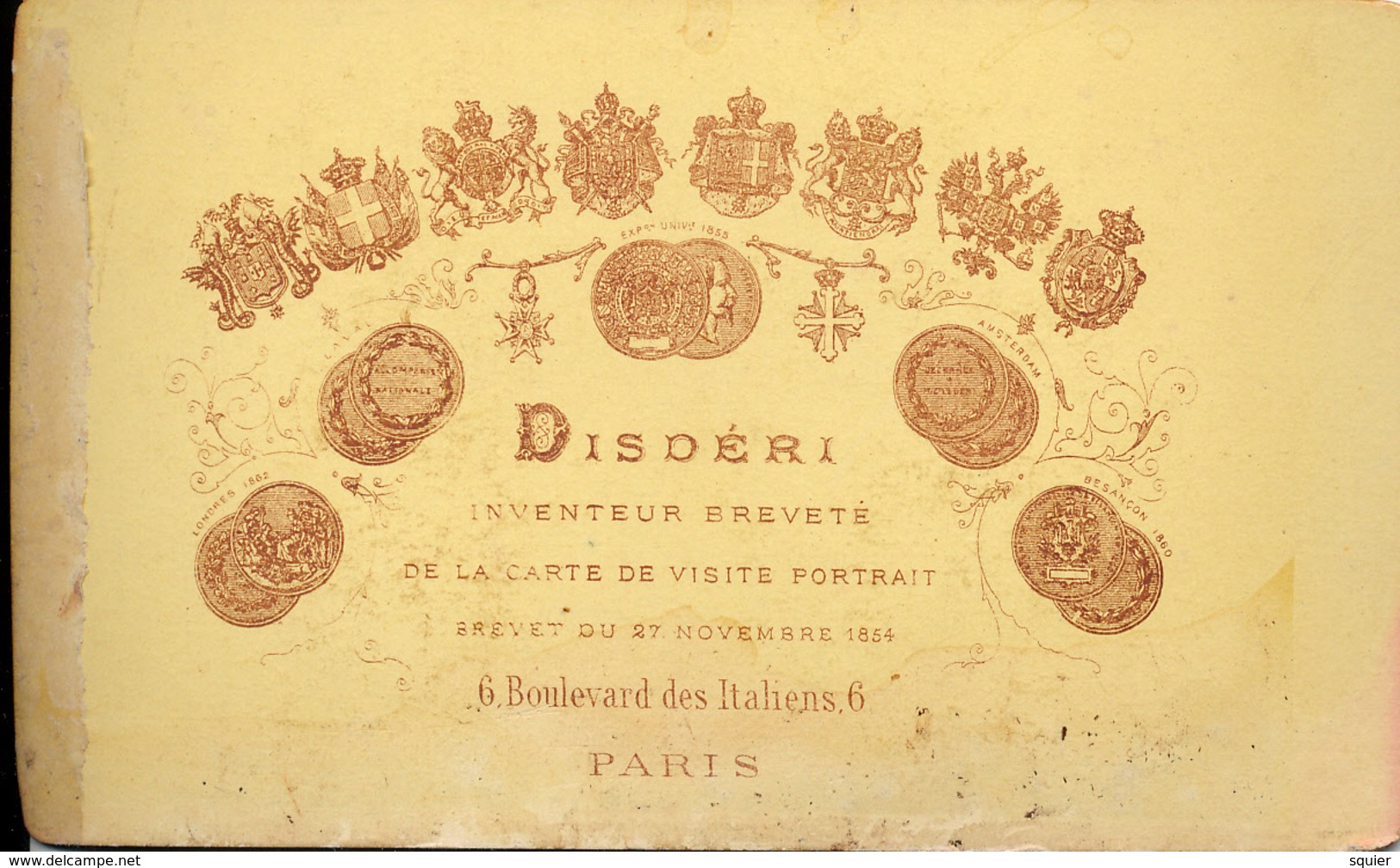 CDV, Inventeur Disdéri, Mai 1876 - Oud (voor 1900)