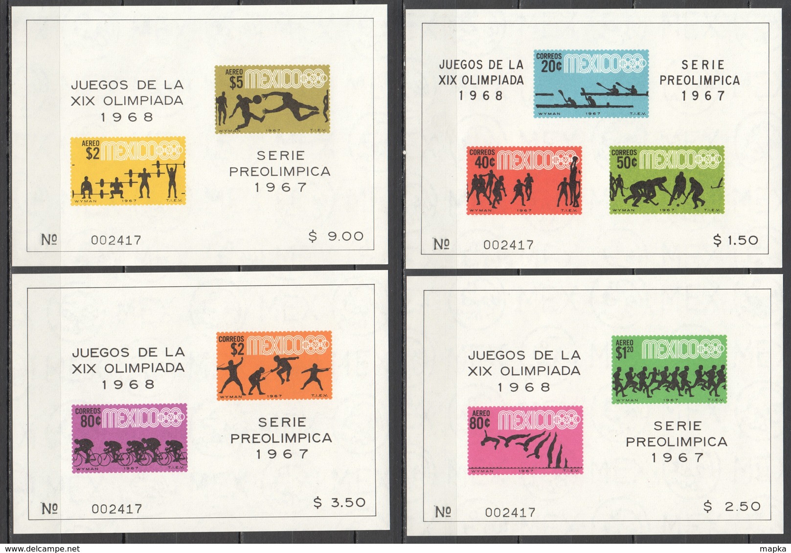 E951 ONLY ONE IN STOCK MEXICO OLYMPIC GAMES MEXICO 1968 4BL MNH - Ete 1968: Mexico