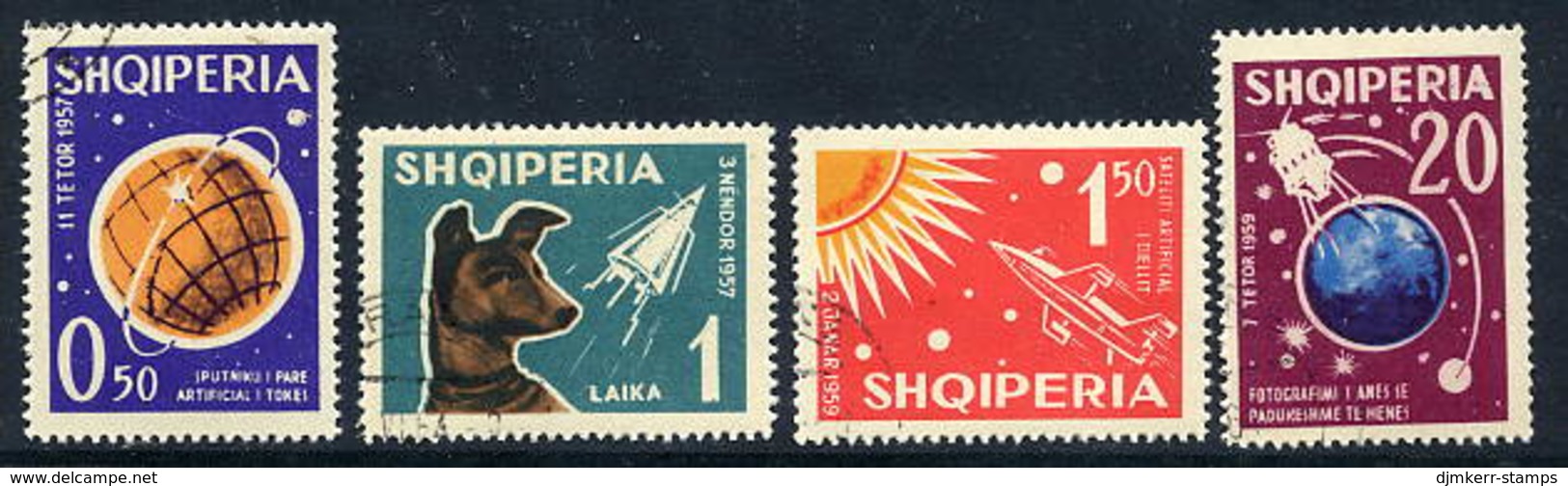 ALBANIA 1962 Space Exploration Set Used.  Michel 663-66 - Albanie