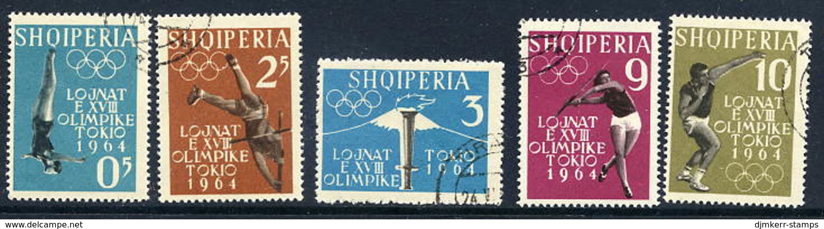 ALBANIA 1962 Olympic Games Imperforate Set MNH / **  Michel 657-61 - Albanië