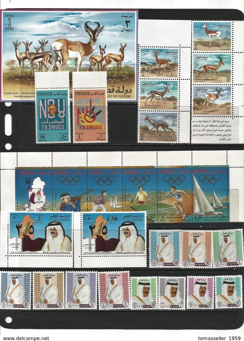 QATAR 12 Years ( 1995-2006 Y.y.)  Annual Sets.85 Issues (167st.+24 M/s) - Qatar