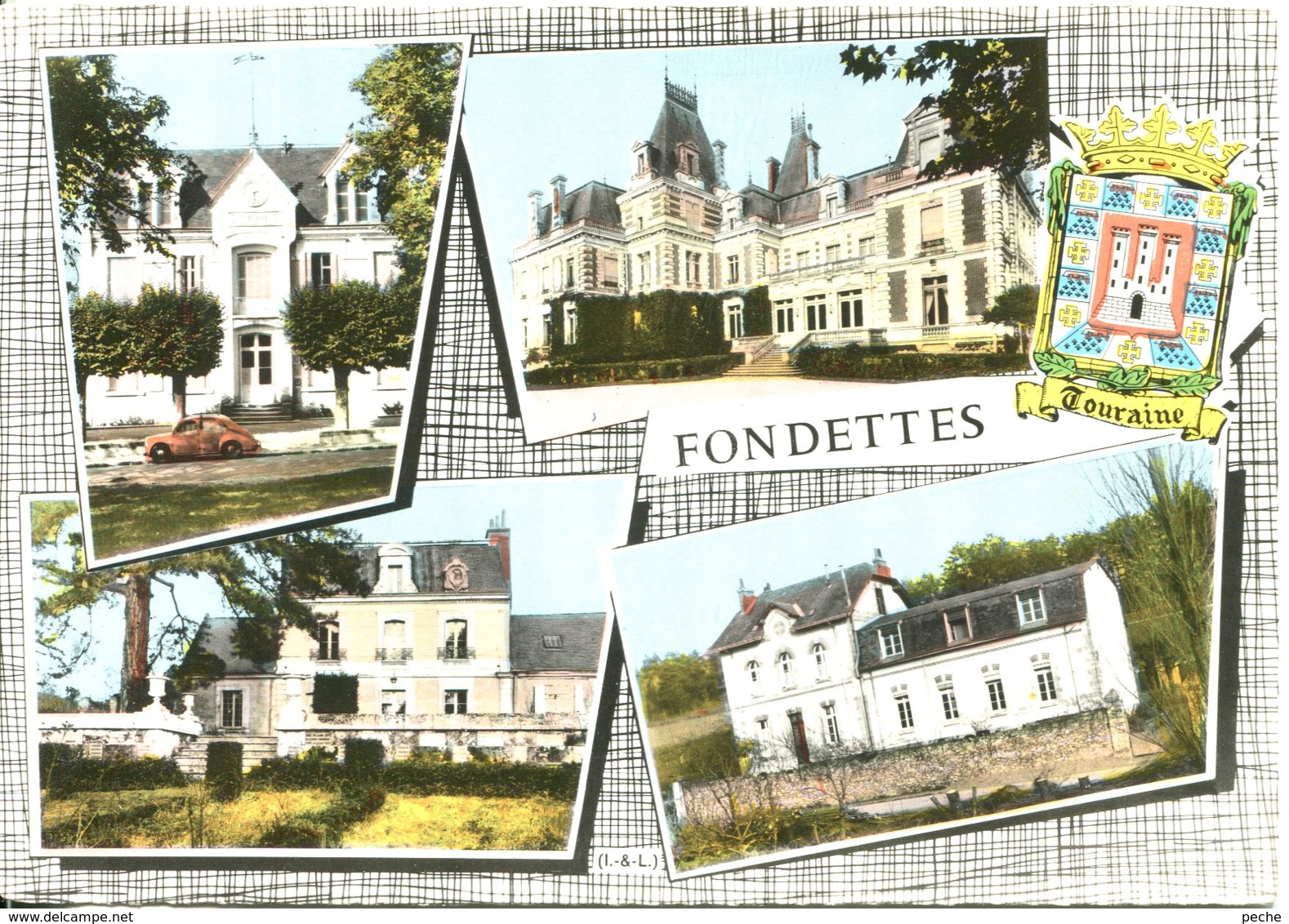 N°1771 T -cpsm Fondettes -multivues- - Fondettes