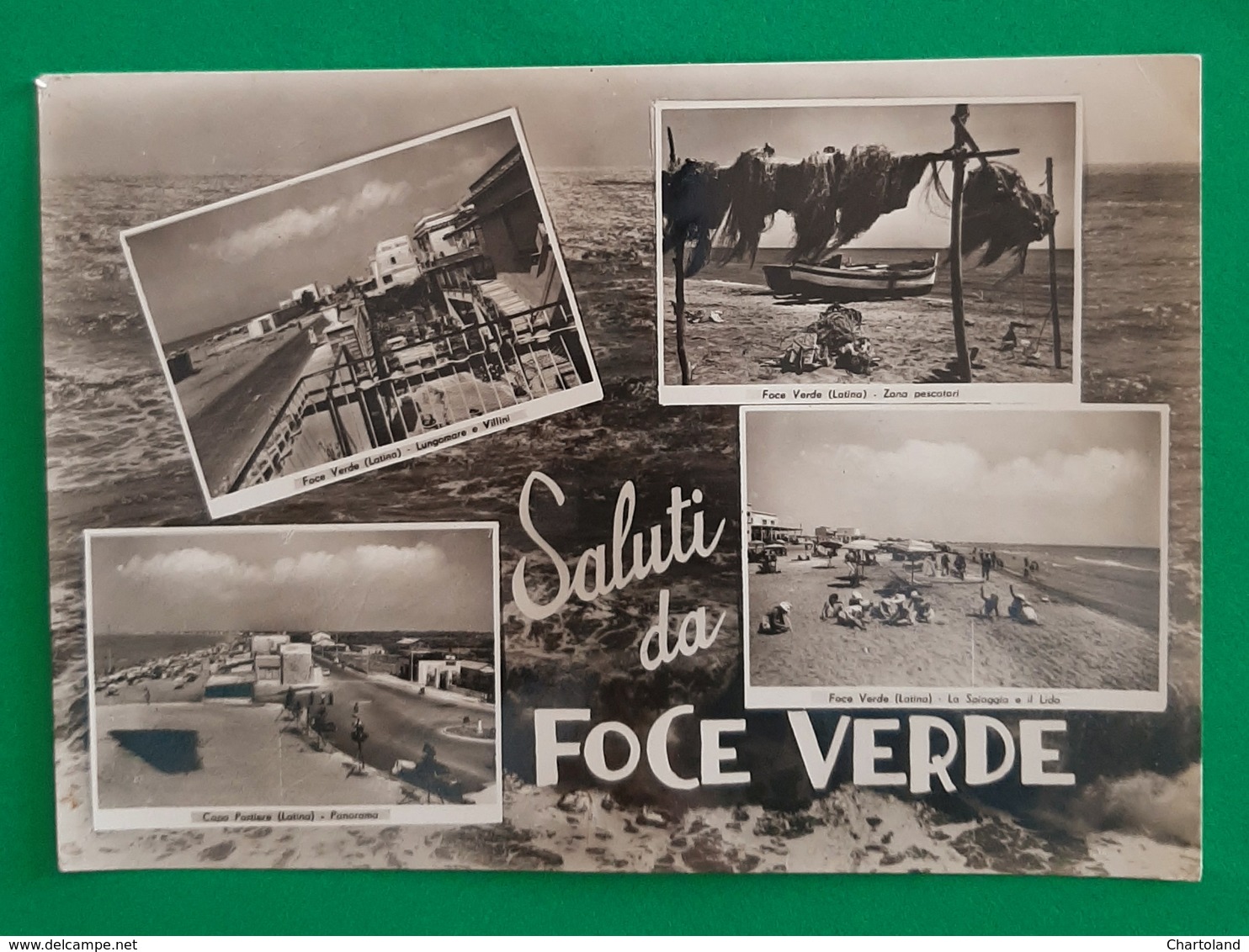 Cartolina Saluti Da Foce Verde - Zona Pescatori - Panorama - 1961 - Latina