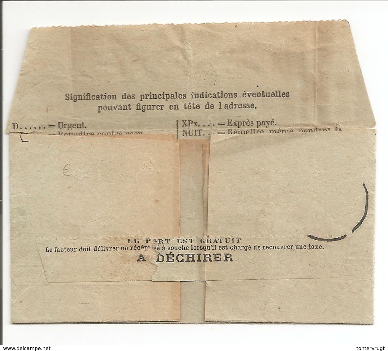 1911 Télégramme Lille 4.11.11 Vers Pays Bas Dordrecht TP Semeuse 25c RARE - 1877-1920: Semi-Moderne