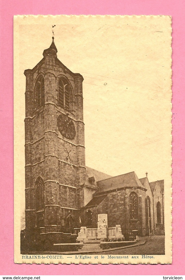 C.P. Braine-le-Comte = Eglise Et  Monument  Aux  Morts - Braine-le-Comte