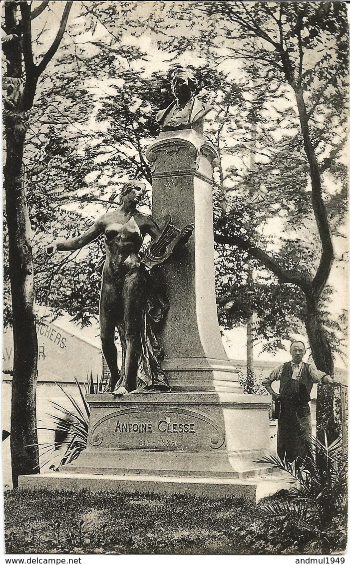 MONS - Monument Antoine Clesse Inauguré Le 21 Juin 1908 - Oblitération De 1910 - Mons