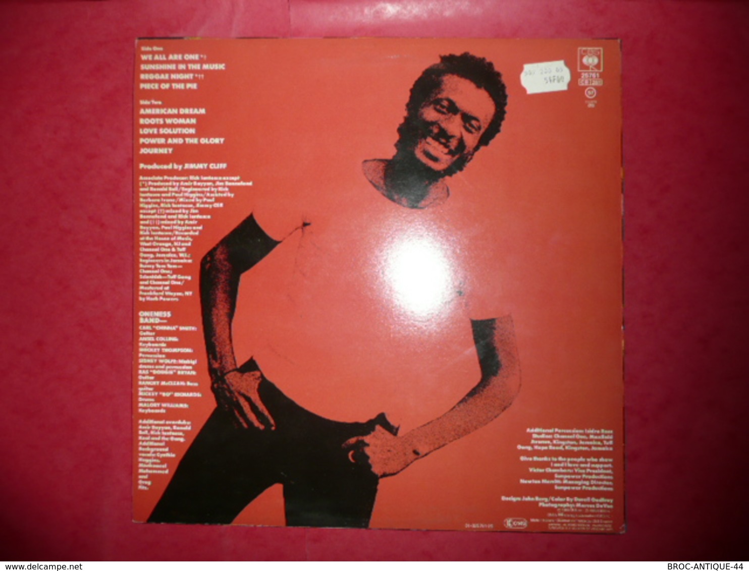 LP33 N°1335 - JIMMY CLIFF - THE POWER AND THE GLORY - COMPILATION 9 TITRES REGGAE NIGHT - Reggae