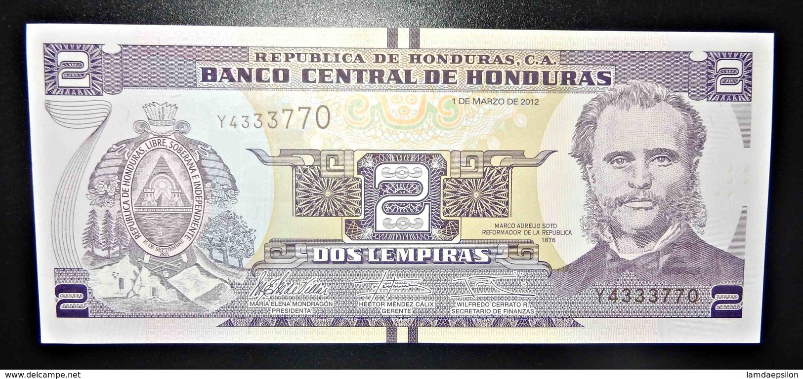 A1 BILLETS DU MONDE WORLD BANKNOTES HONDURAS 2012 - Other & Unclassified