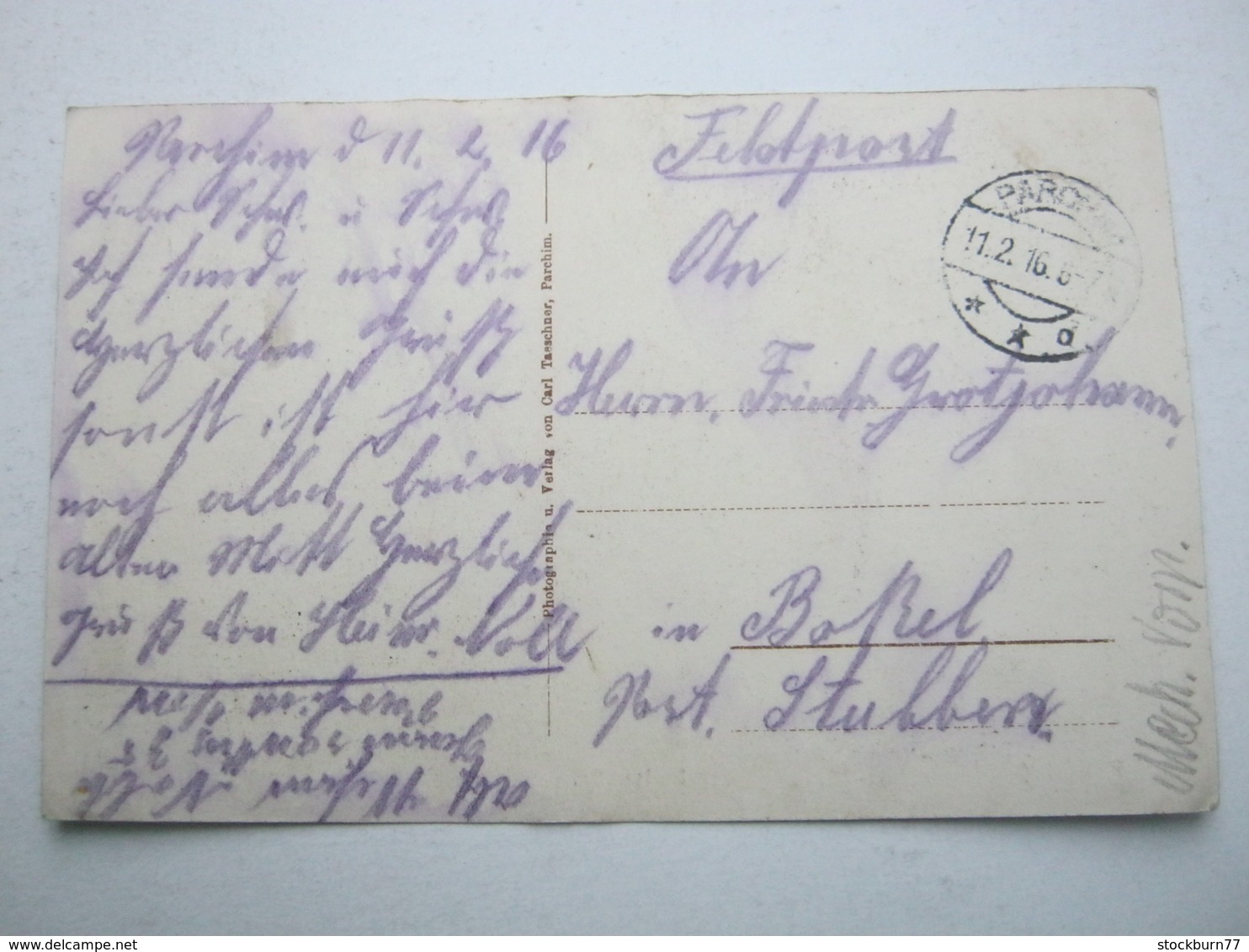PARCHIM , Strasse ,Seltene Karte Um 1916 - Parchim