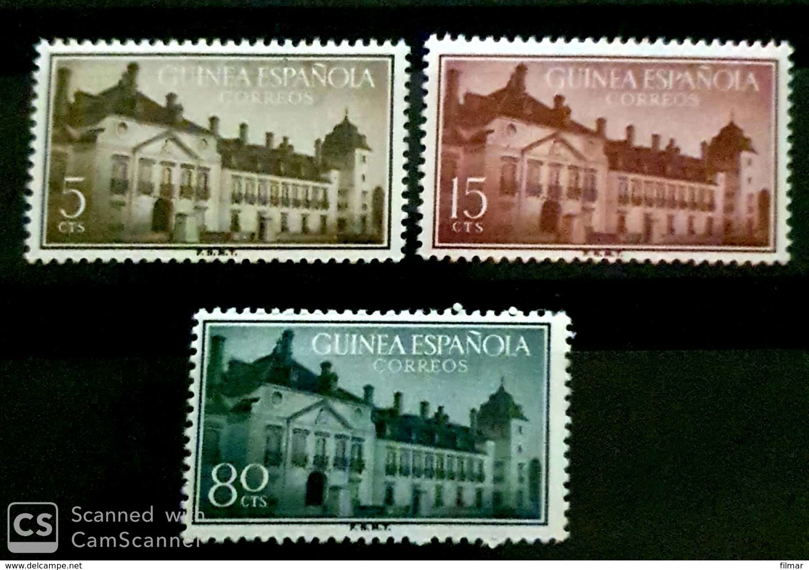 Guinea N 347/349. Sin Charnela. - Guinea Española