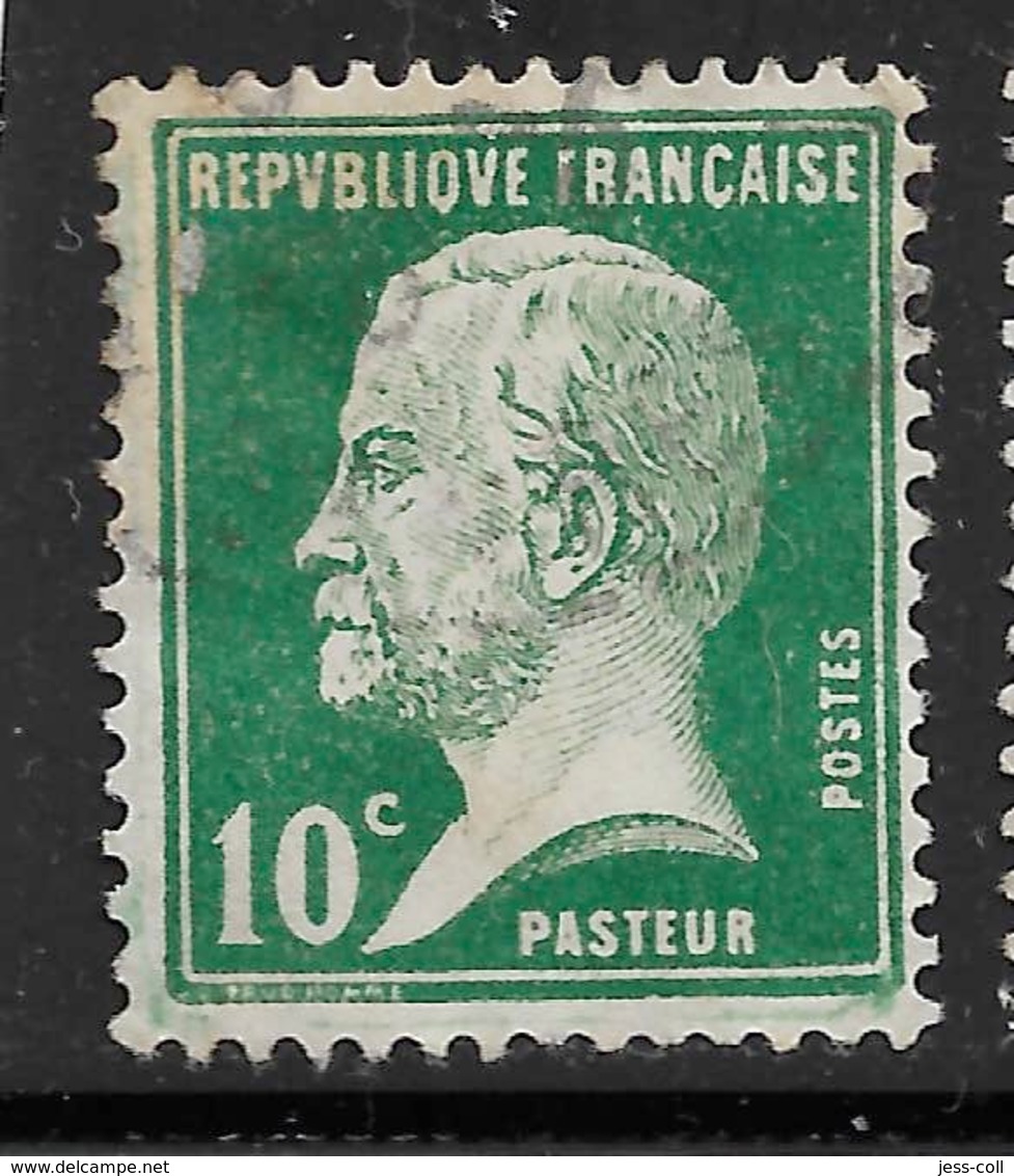 Maury 170 - 10 C Vert - O - 1922-26 Pasteur