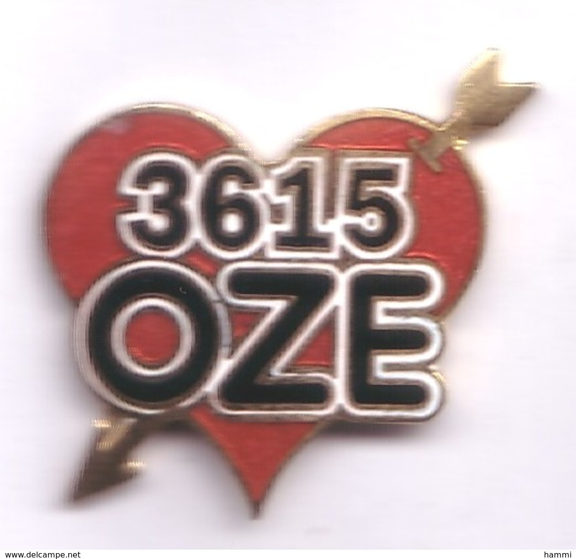 DD101 Pin's Minitel OZE 3615 Cœur Heart Flèche Thème Tir Arc Qualité Egf Achat Immédiat - Archery