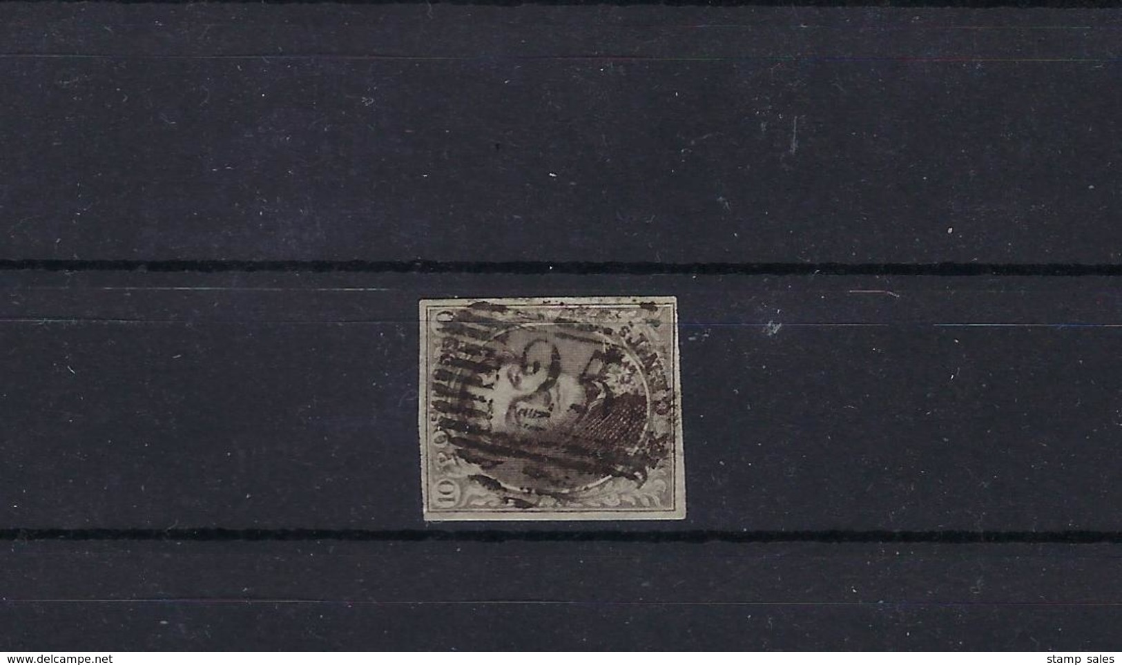 N°10A GESTEMPELD P25 Charleroi MET 4 MARGES COB € 12,00 + COBA € 2,00 SUPERBE - 1858-1862 Medaillen (9/12)