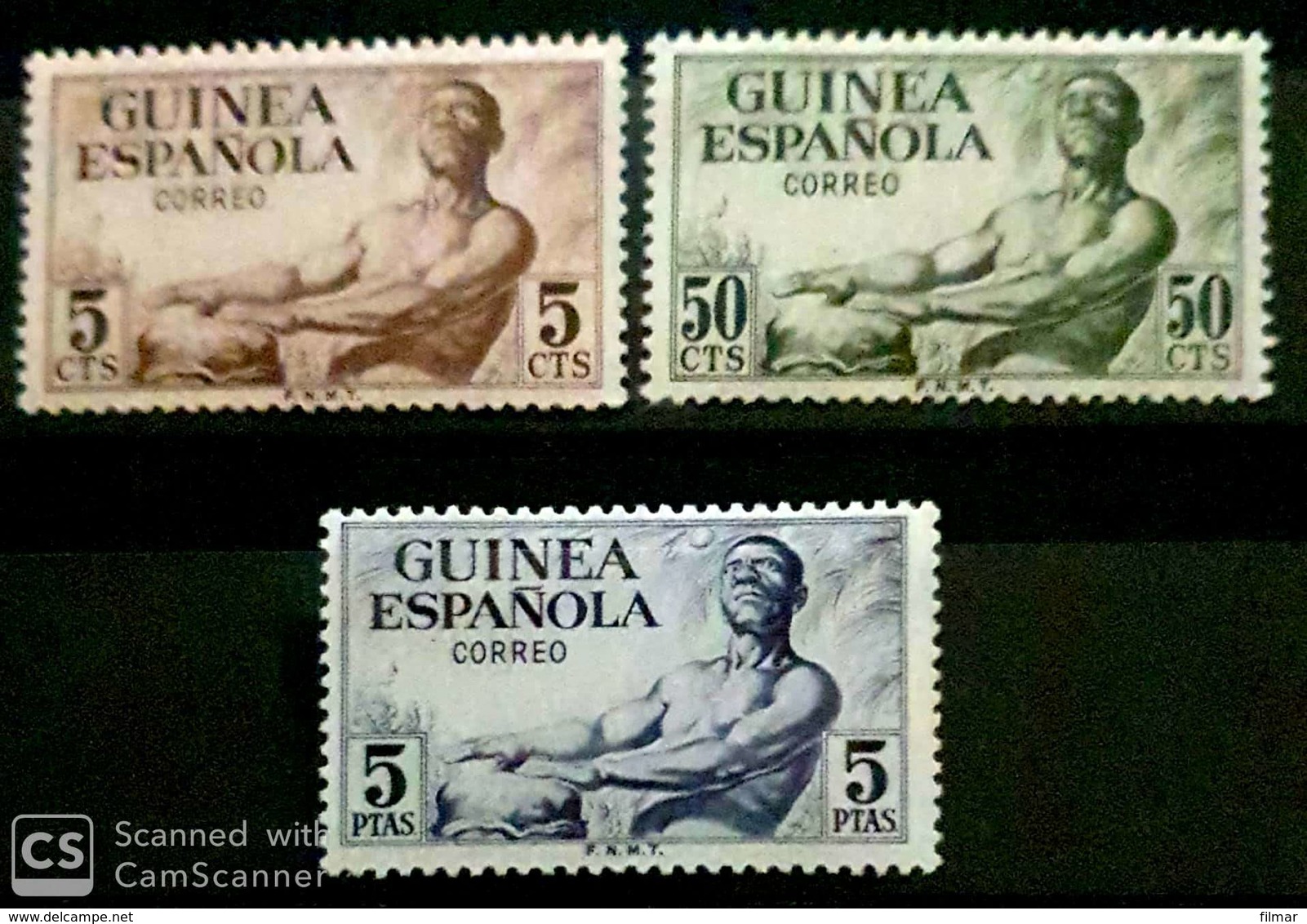 Guinea N 311/313. Sin Charnela. - Guinée Espagnole