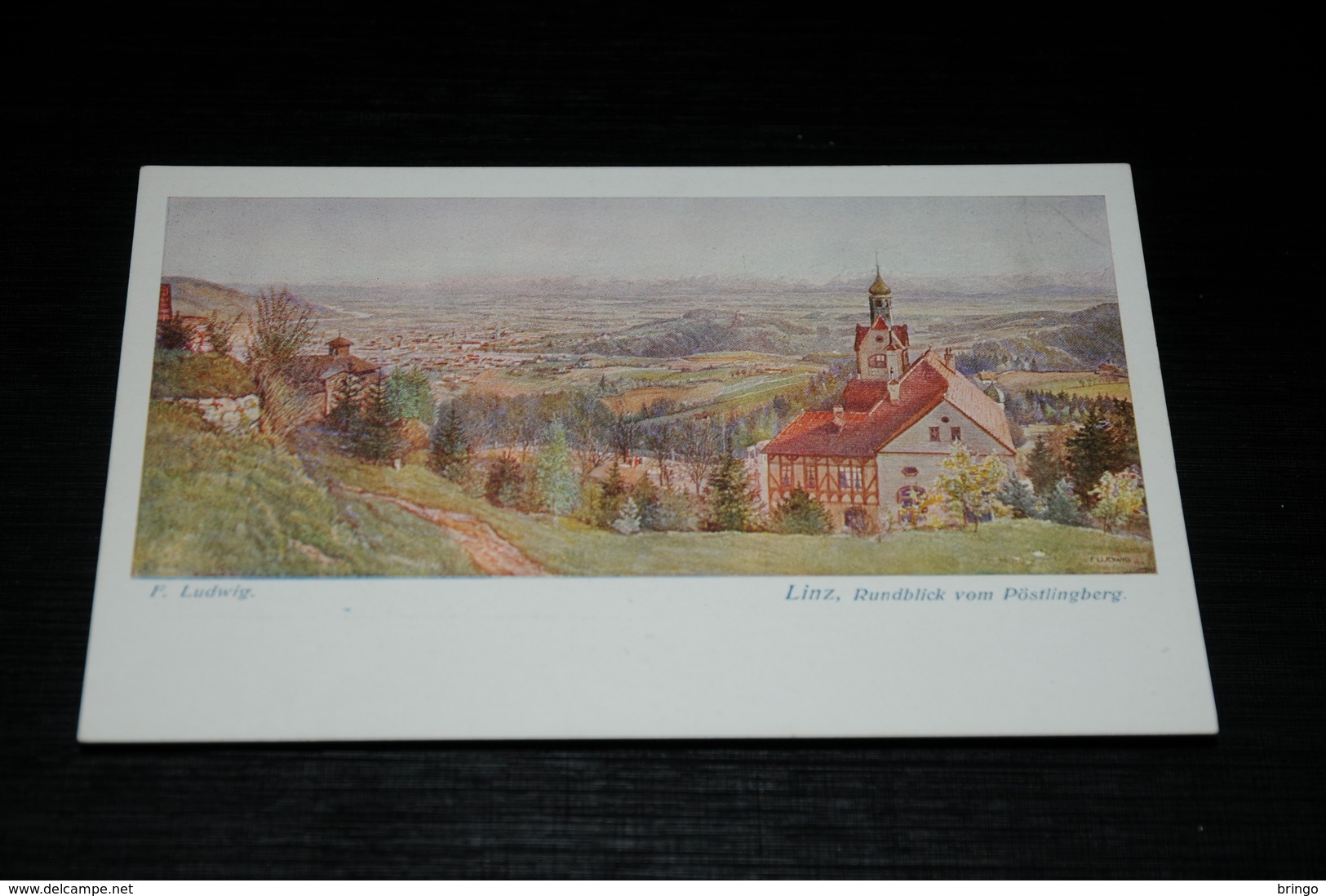 1840    LINZ, RUNDBLICK VOM PÖSTLINGBERG / F. LUDWIG - Linz Pöstlingberg