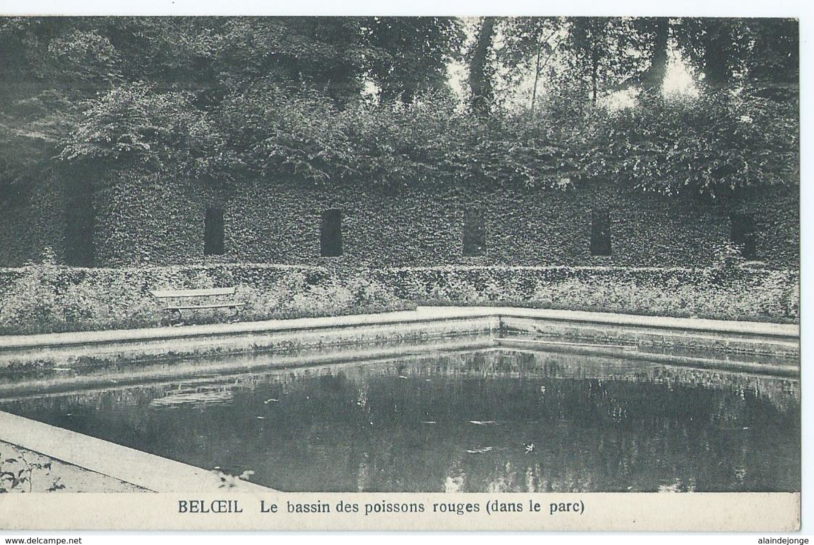 Beloeil - Le Bassin Des Poissons Rouges (dans Le Parc) - Edit. G. Delcourt, Beloeil - 1913 - Beloeil