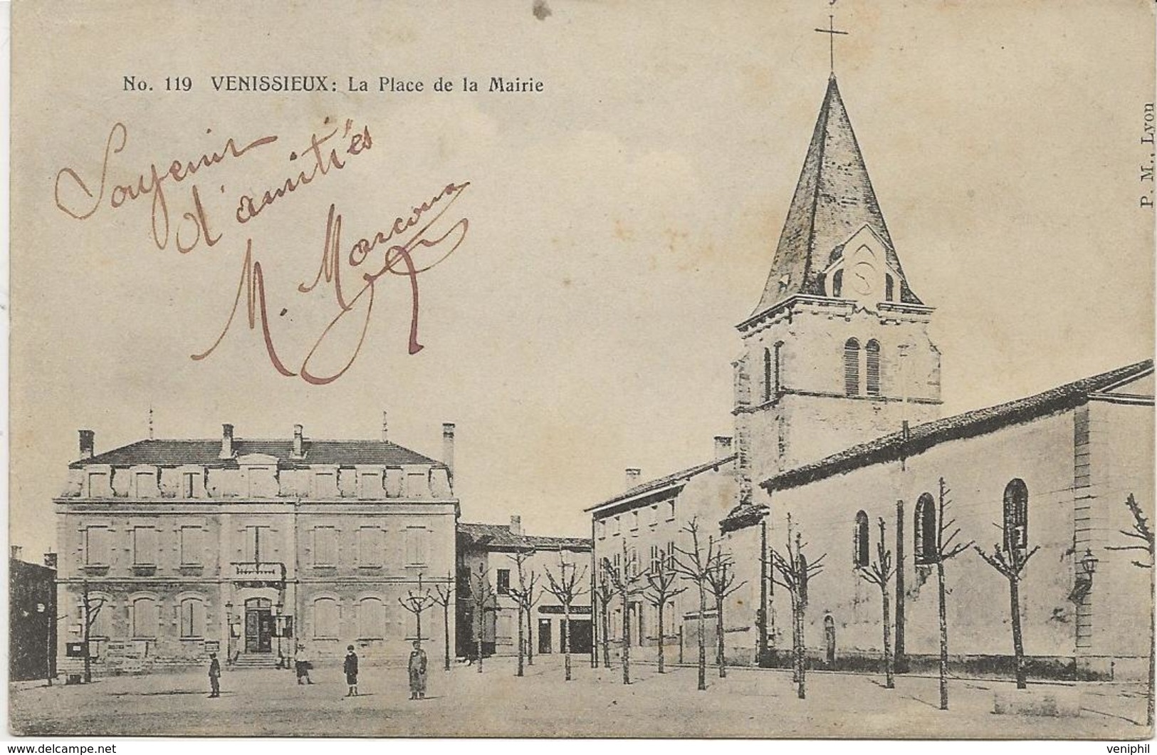 VENISSIEUX -  RHONE - LA PLACE DE LA MAIRIE - Vénissieux