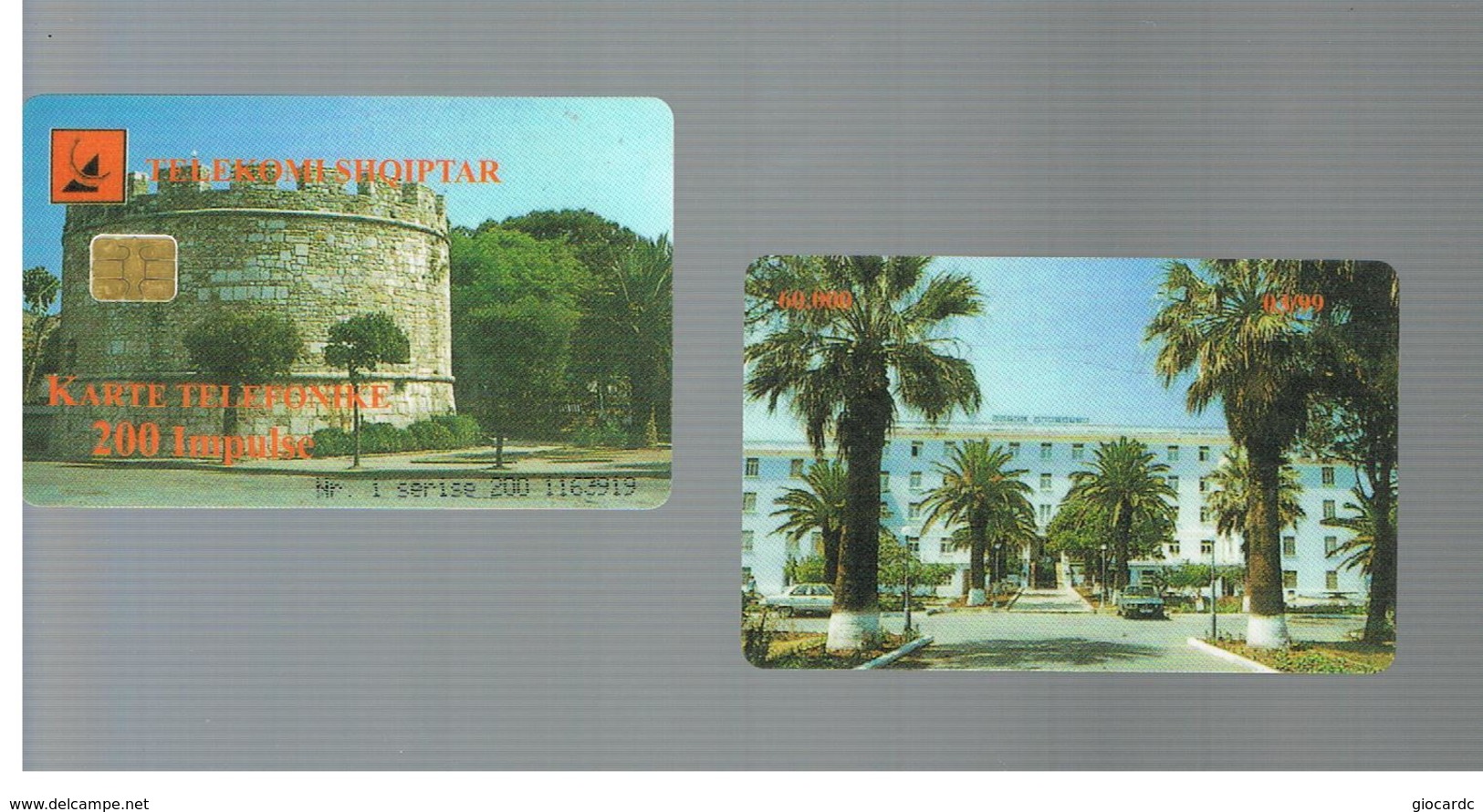 ALBANIA - TELEKOMI SHQIPTAR  CHIP -  FORT / VIEW  ISSUE 03.1999  -  RIF. 1481 - Albanie