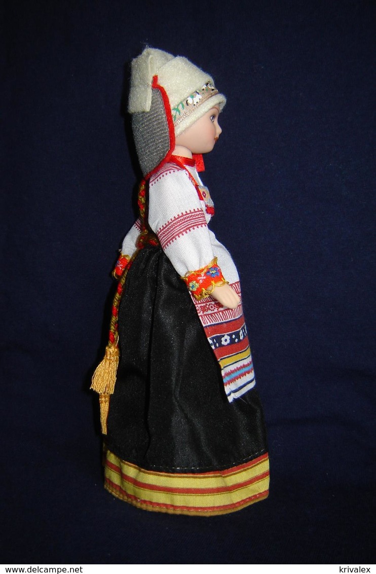 Porcelain doll in cloth dress  Kursk - city province - Russian Federation