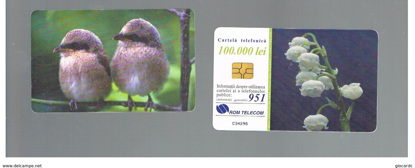 ROMANIA (ROMANIA) - 2000  FLOWERS, BIRDS - USED  -  RIF. 10754 - Sperlingsvögel & Singvögel