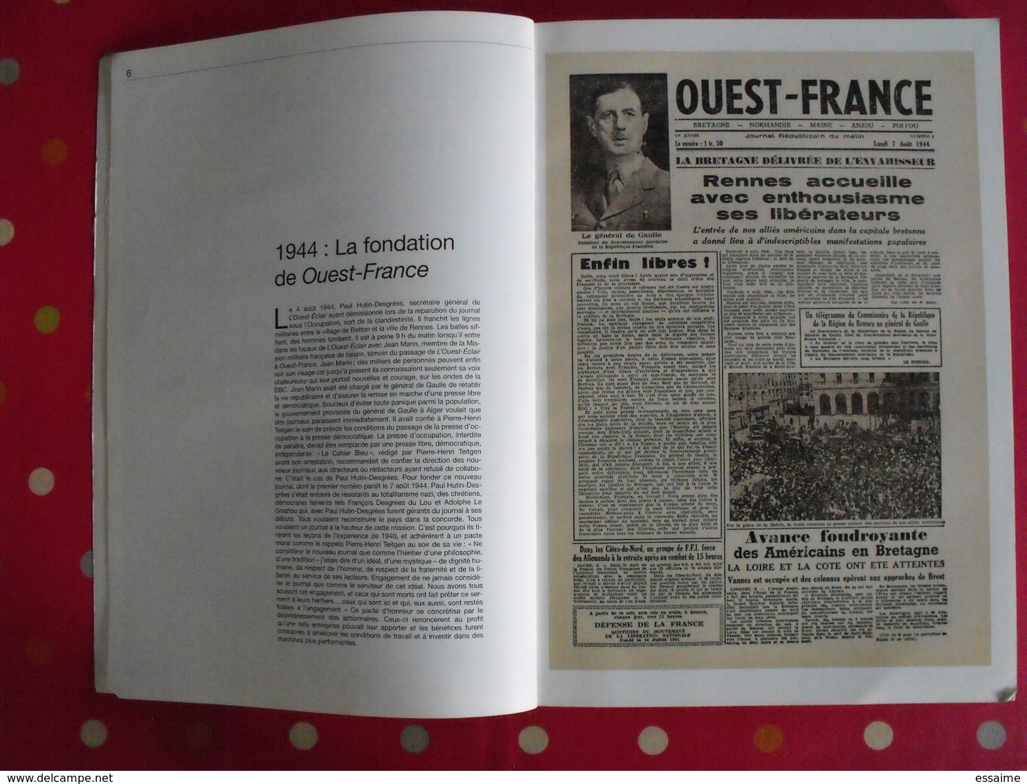 Hors-série Ouest-france Et Ouest-éclair. Le 20ème Siècle à La Une. 2000. 239 Pages - Non Classés