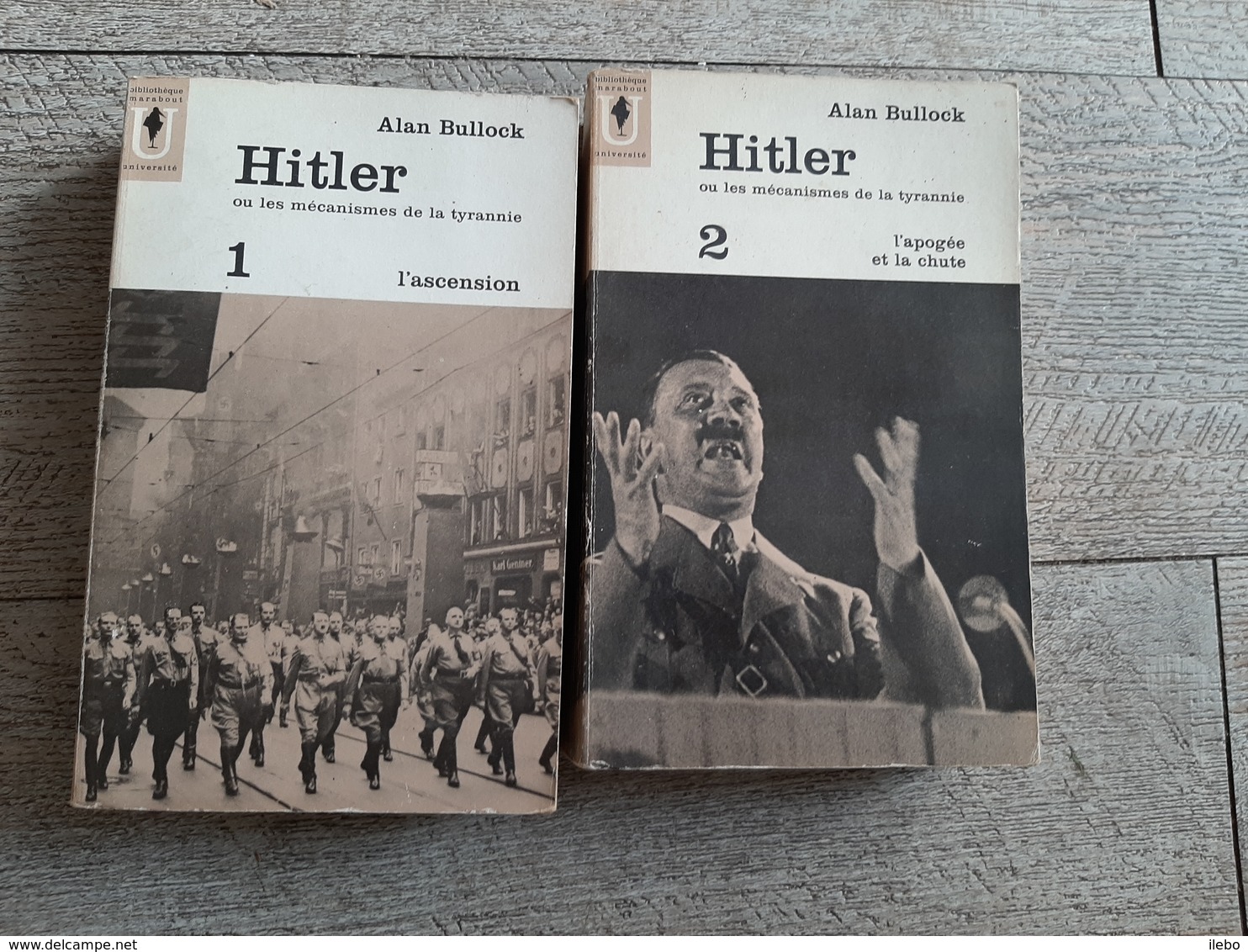 Hitler De Alan Bullock Complet 2 Tomes Histoire 3e Reich - Histoire