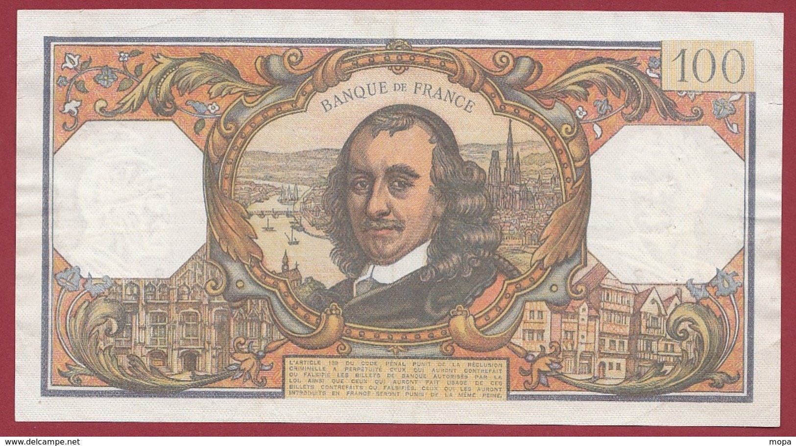 100 Francs "Corneille" Du 03/04/1969.K---F/TTB+---ALPH.W.402 - 100 F 1964-1979 ''Corneille''