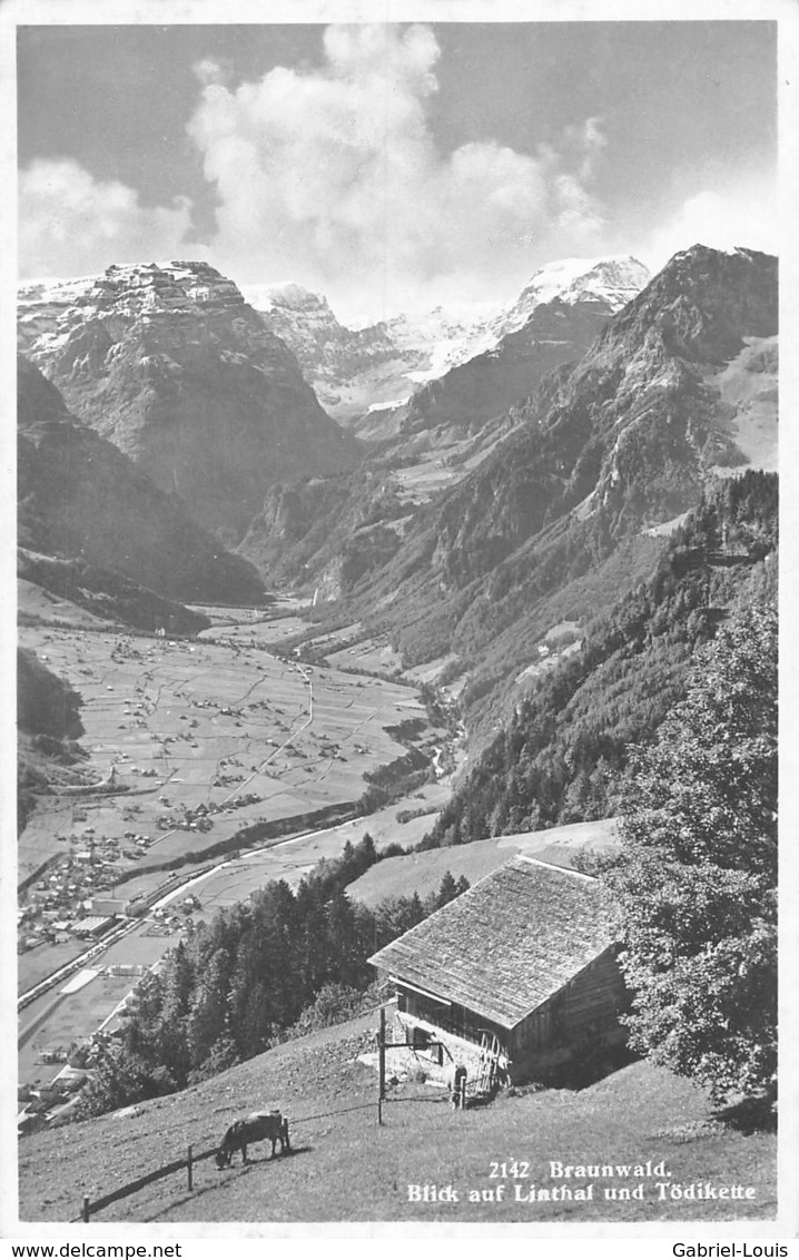 Braunwald Blick Auf Linthal Und Tödikette - Linthal