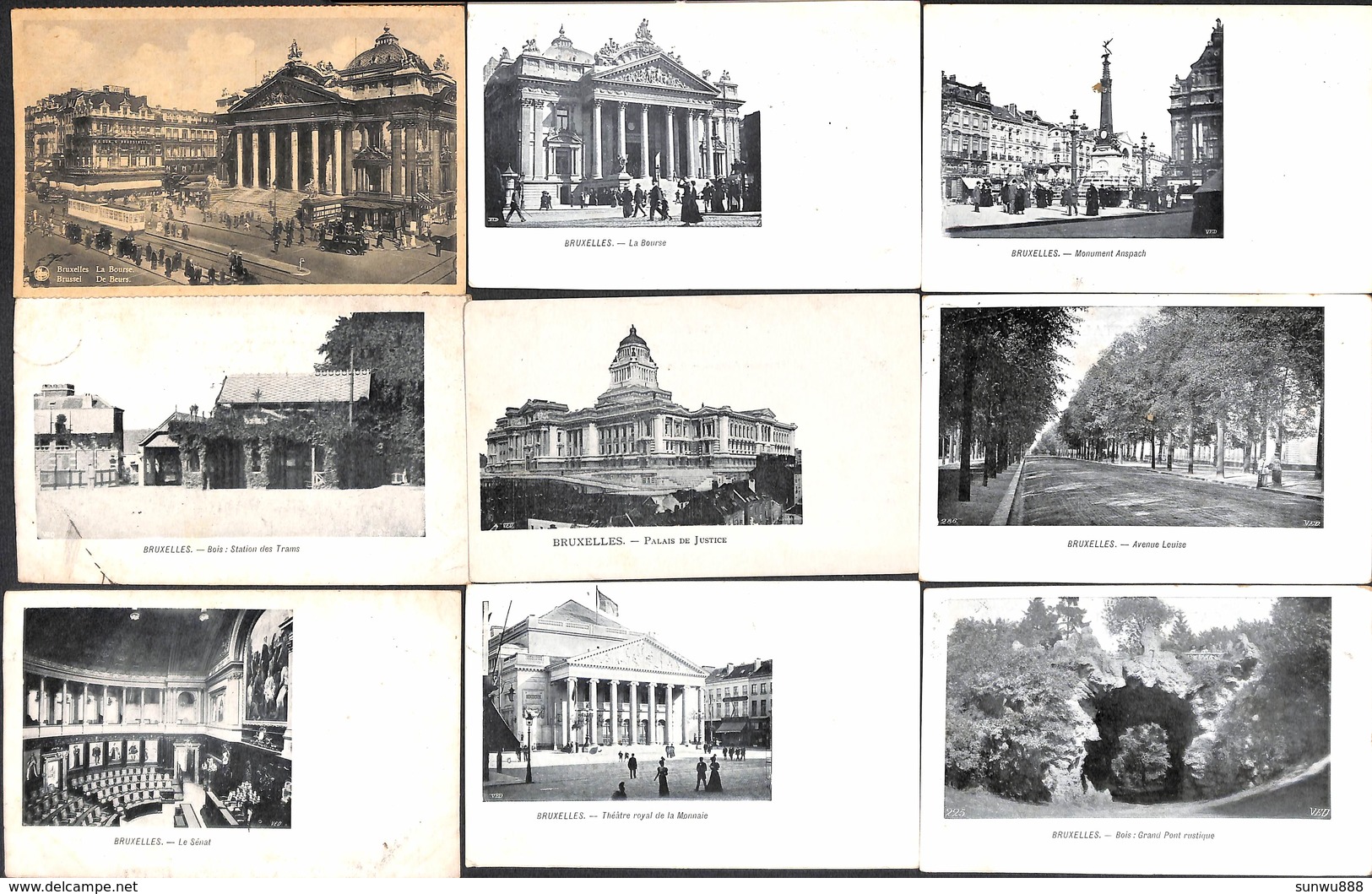 Bruxelles - Lot 109 Cartes (animée Uccle Woluwe... Voir Zie See Scans)  (petit Petit Prix) - Lots, Séries, Collections