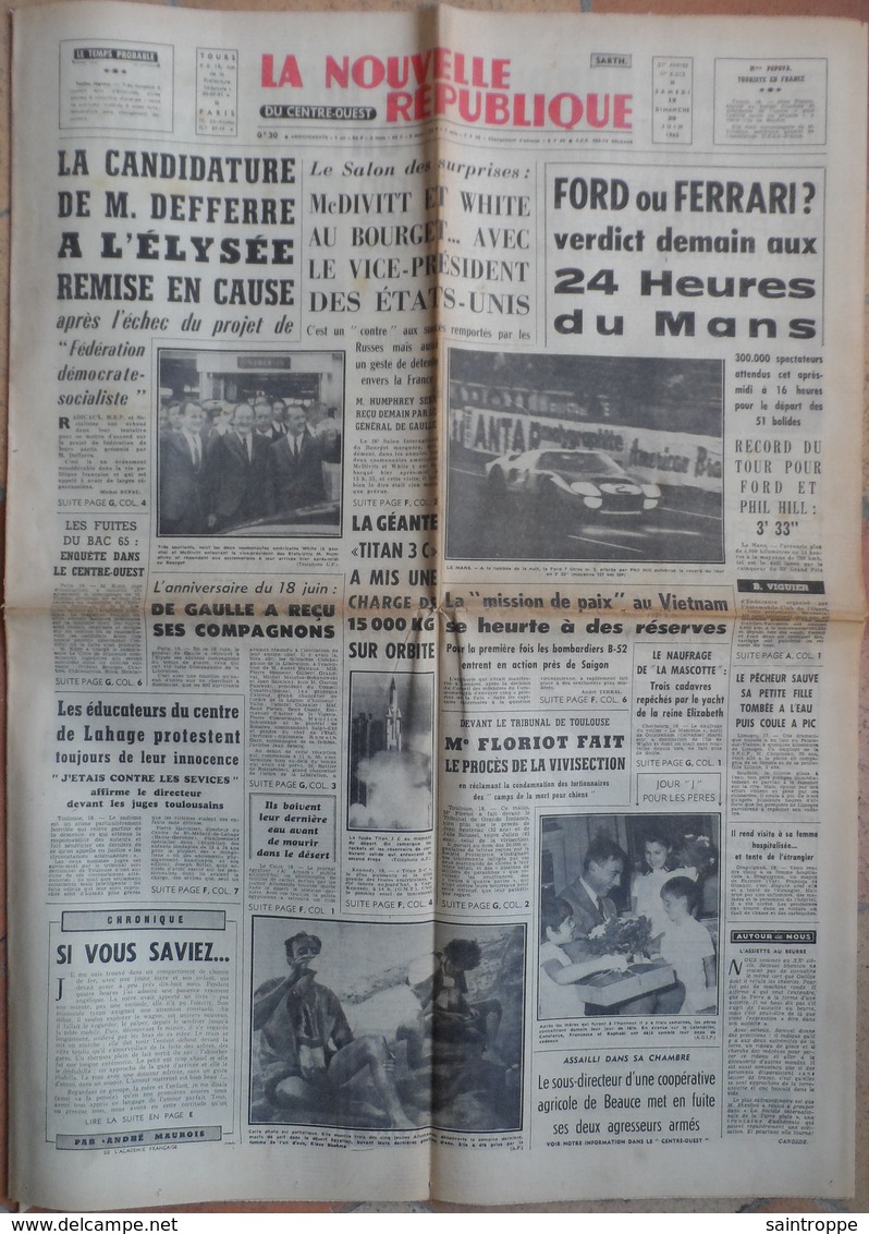 24 H Du Mans 1965.Ford Ou Ferrari ? - 1950 à Nos Jours