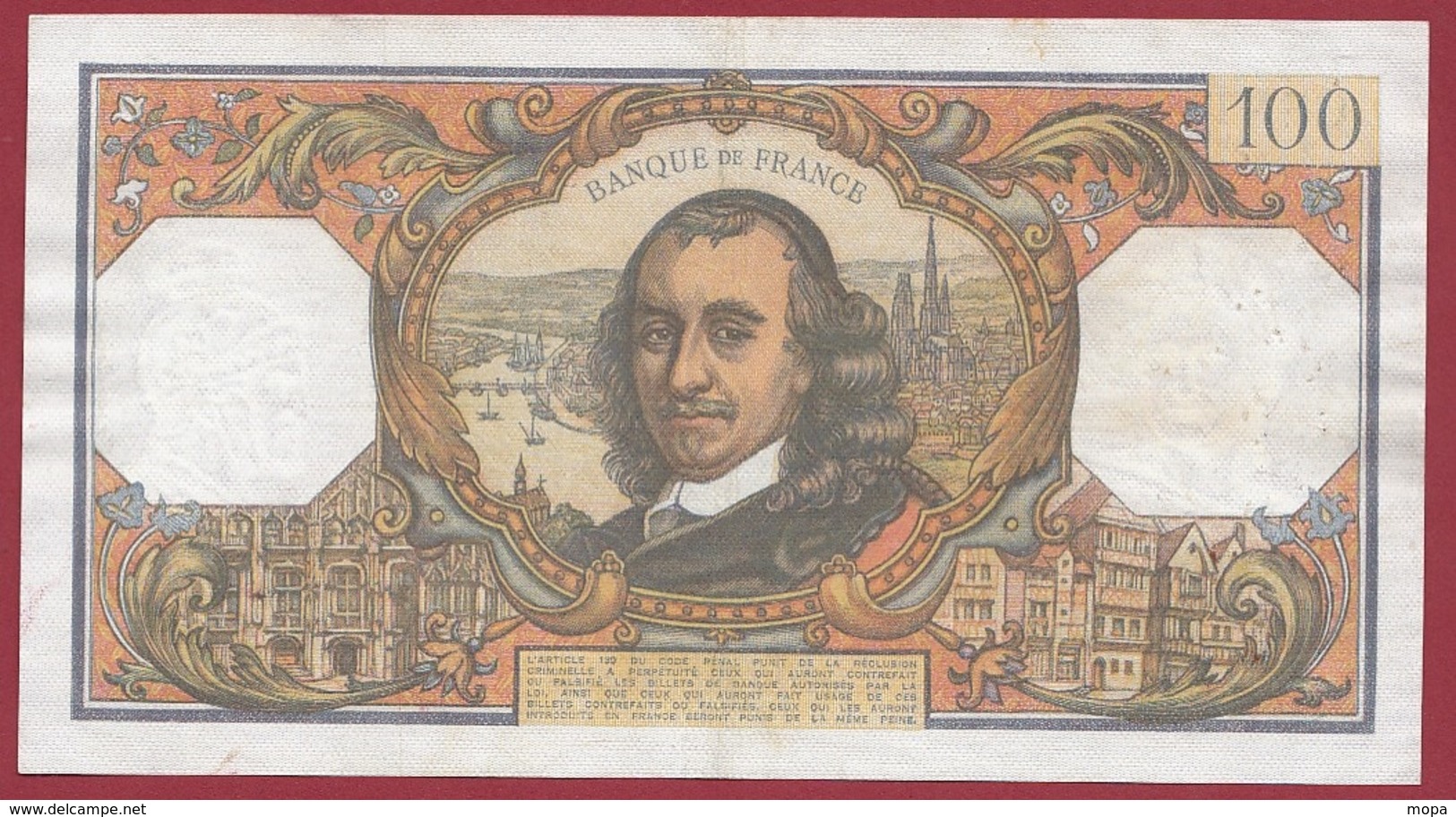 100 Francs "Corneille" Du 05/06/1969.F---F/TTB+---ALPH.X.414 - 100 F 1964-1979 ''Corneille''