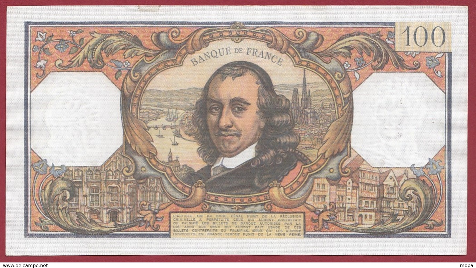 100 Francs "Corneille" Du 02/04/1970.F---F/TTB+---ALPH.F.478 - 100 F 1964-1979 ''Corneille''