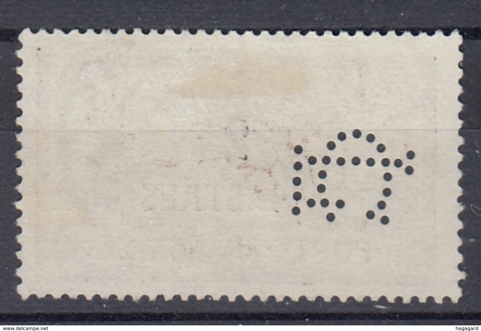 +M27. Levant 1886-1901. Yvert 20 With Perfin. Obl./Cancelled - Oblitérés