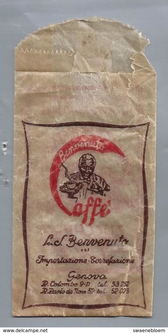 Suikerzakje.- GENOVA. CAFFÉ BENVENUTO. Suiker Sucre Zucchero Zucker Sugar - Suiker