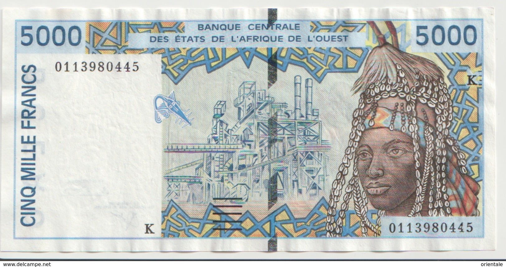WEST AFRICAN STATES P. 713Kk 5000 F 2001 VF - Sénégal