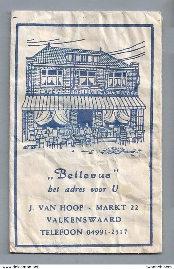 Suikerzakje.- VALKENSWAARD - BELLEVUE - J. VAN HOOF, MARKT 22. Suiker Sucre Zucchero Zucker Sugar - Suiker