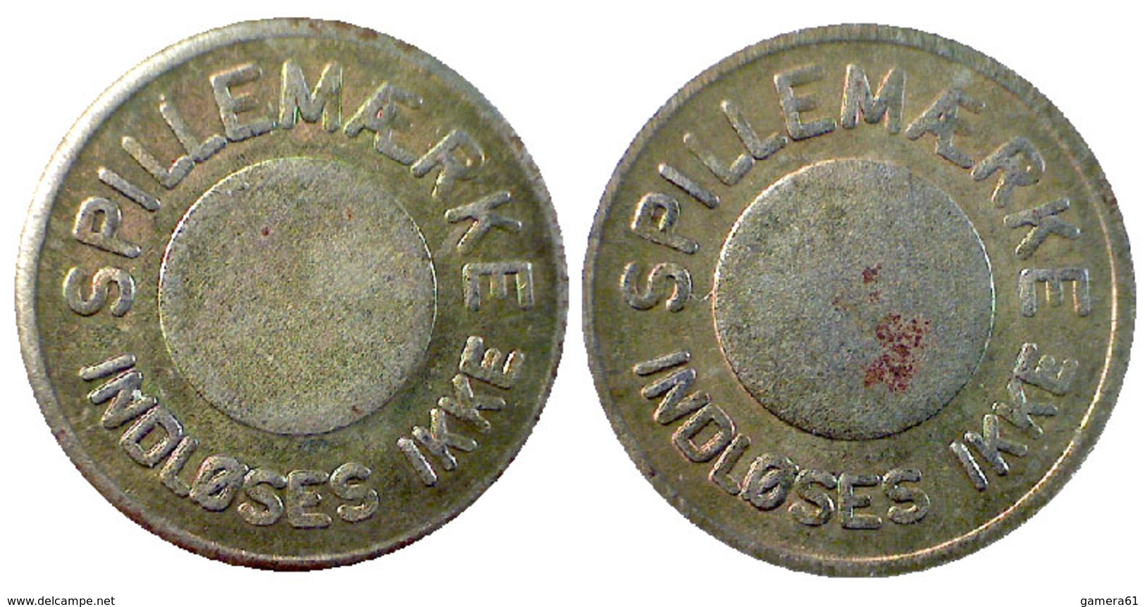 02667 GETTONE TOKEN JETON FICHA MACHINE DENMARK SPILLAEMARKE INDLOSES IKKE - Casino