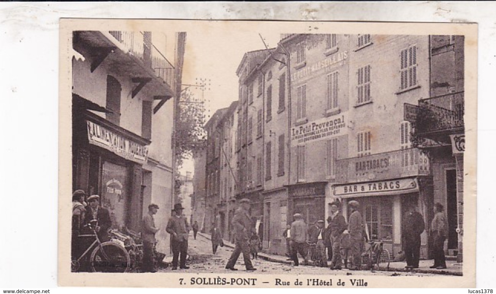 83 / SOLLIES PONT / RUE DE L HOTEL DE VILLE / PLAN RARE - Sollies Pont