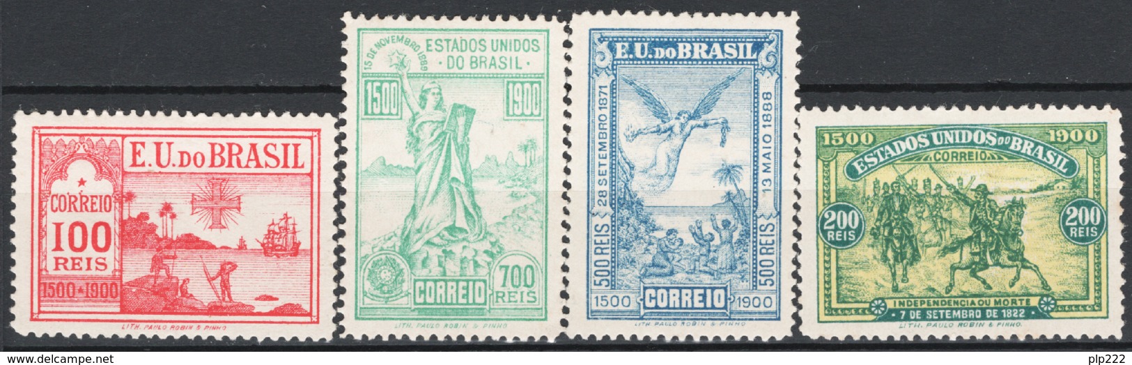 Brasile 1900 Y.T.112/15 */MH VF/F - Neufs